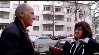 Young chubby try a taste of a sweetmeats